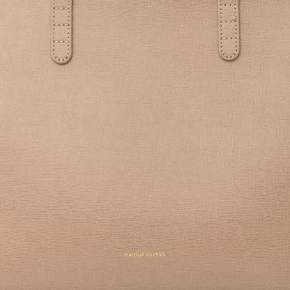 Mansur Gavriel Saffiano Small Zip Tote Beige 7 of 10