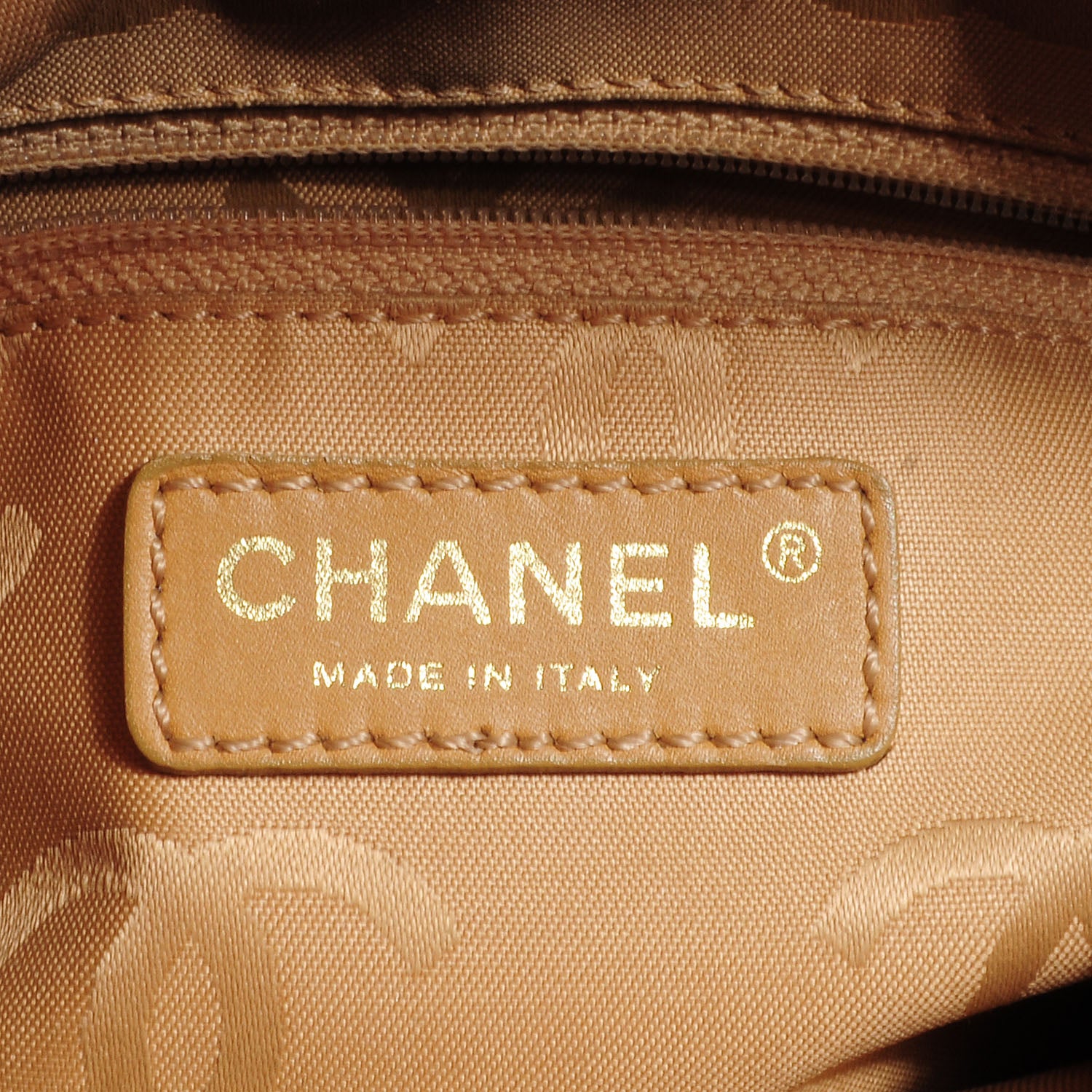 Chanel Caviar CC Stitched Shoulder Bag Yellow 6 of 7