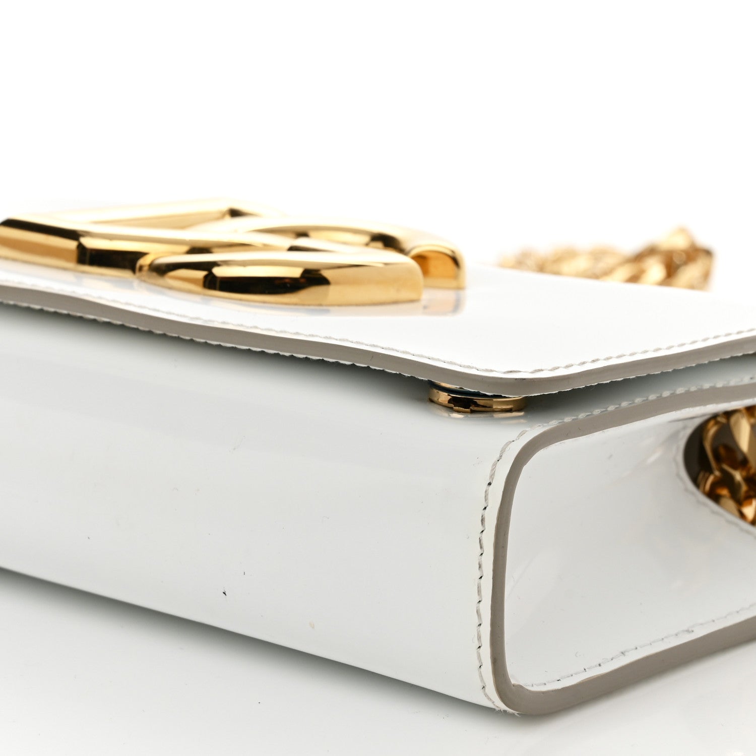 Dolce & Gabbana Patent DG Girls Phone Shoulder Bag Blanco 10 of 11