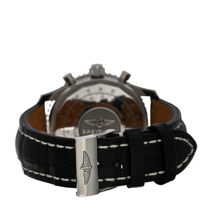 Breitling Stainless Steel Alligator 44mm Navitimer 1884 Chronograph Automatic Watch Black AB0310 3 of 4