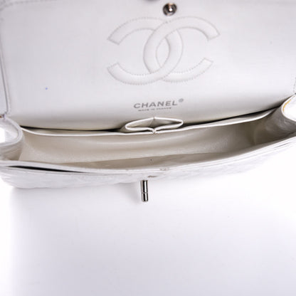 Chanel Caviar Quilted Medium Double Flap White 6 of 24