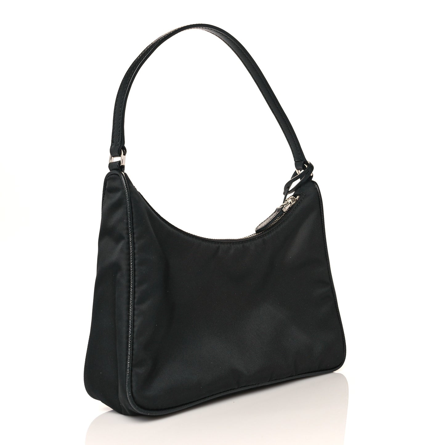 Tessuto Nylon Saffiano Mini Re-Edition 2005 Bag Black