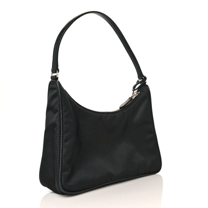 Prada Tessuto Nylon Saffiano Mini Re-Edition 2005 Bag Black 3 of 11