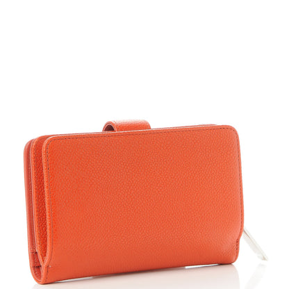 Chanel Caviar Timeless CC French Wallet Orange 3 of 10