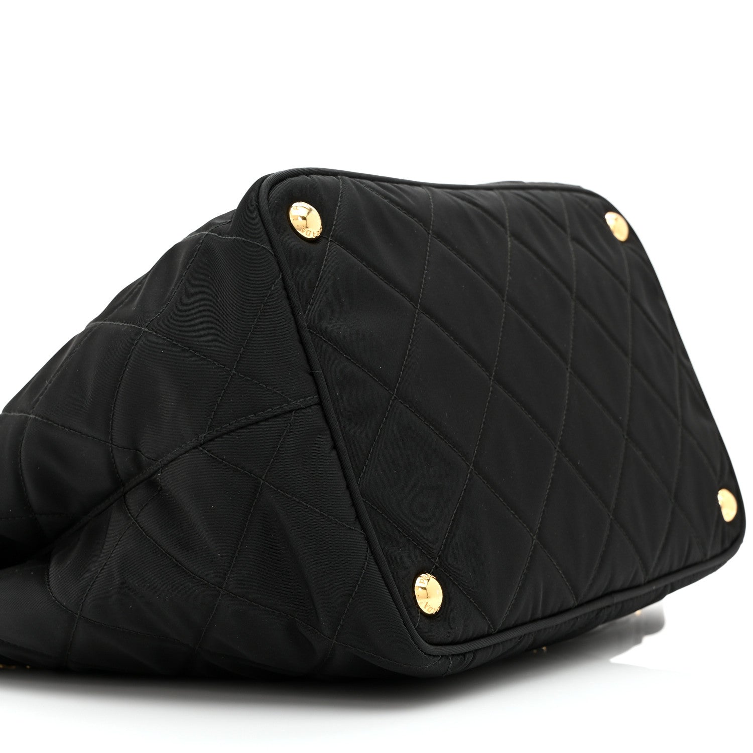 Prada Nylon Tessuto Impuntu Quilted Tote Black 9 of 10