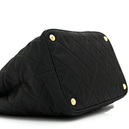 Prada Nylon Tessuto Impuntu Quilted Tote Black 9 of 10