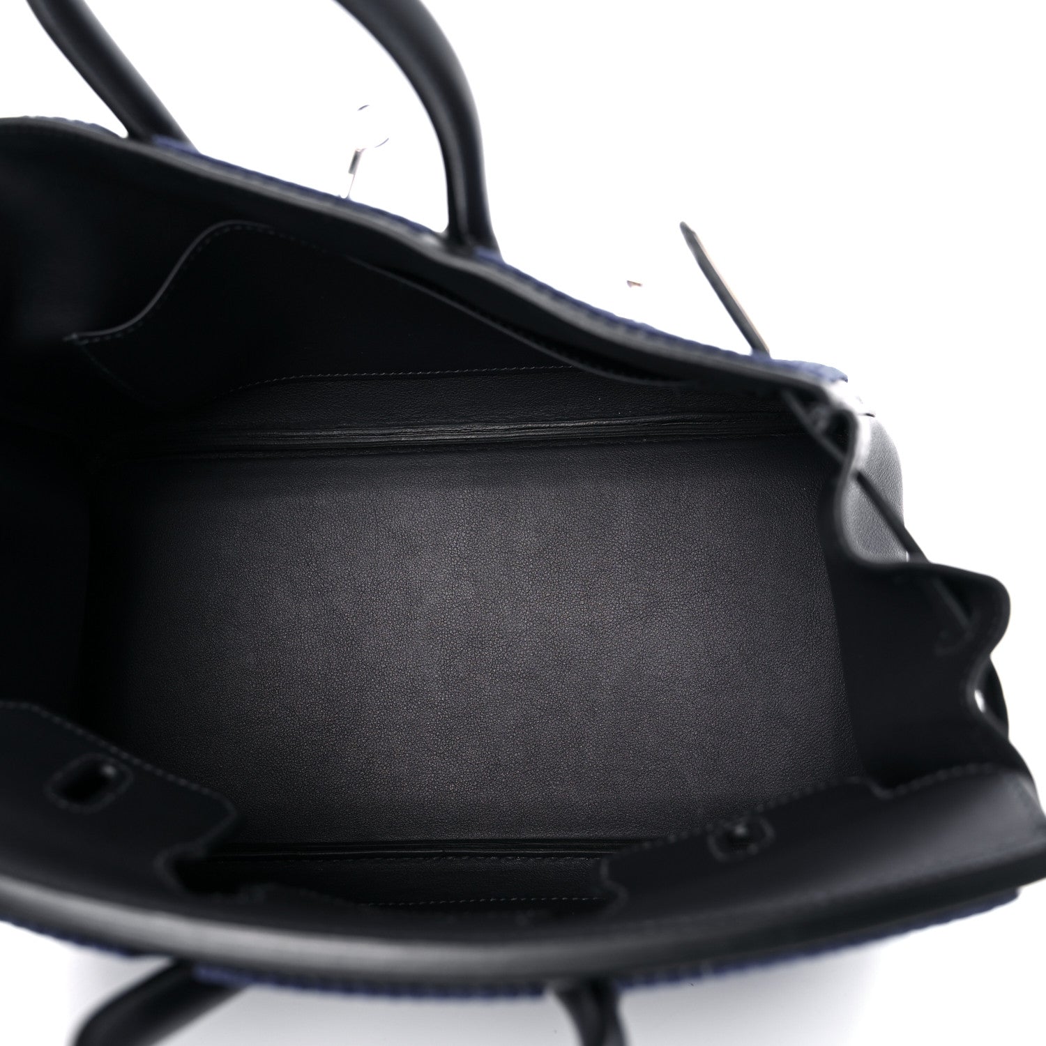 Hermes Corduroy Swift Cote A Cote Tuffetage Birkin 25 Bleu Saphir Caban 6 of 12