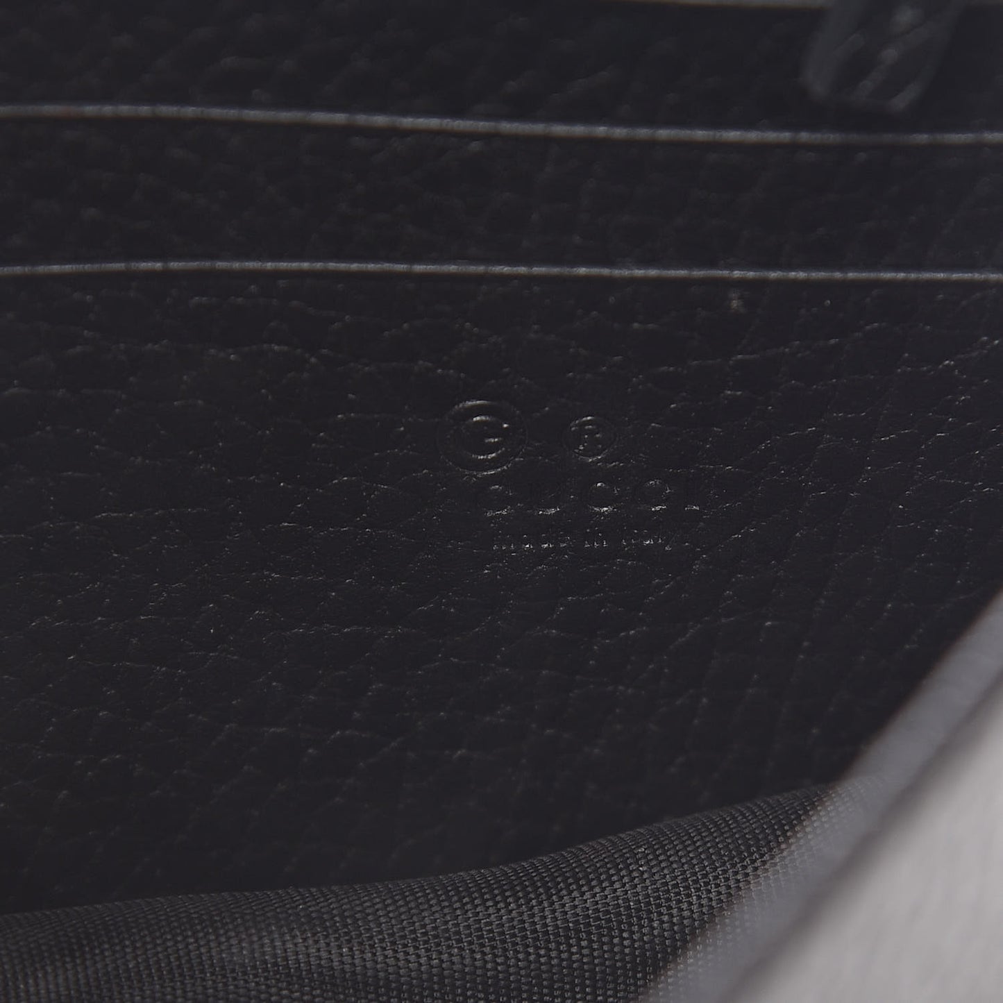 Dollar Calfskin Interlocking G Chain Wallet Black