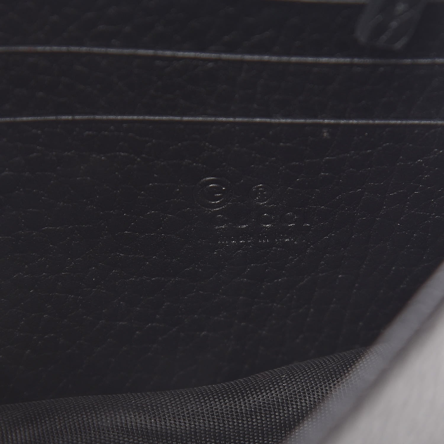 Gucci Dollar Calfskin Interlocking G Chain Wallet Black 6 of 14