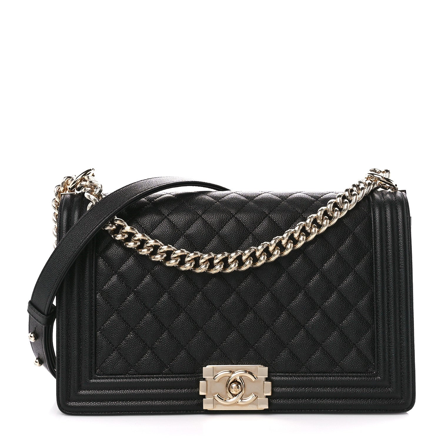 Chanel Caviar Quilted New Medium Boy Flap Black 1 of 10