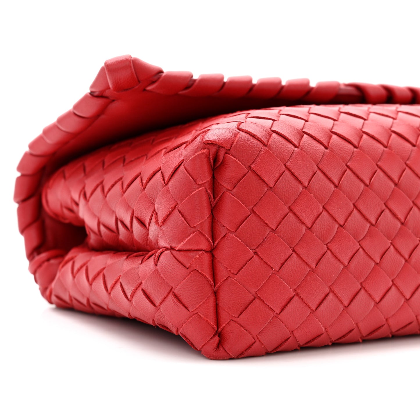 Nappa Intrecciato Baby Olimpia Shoulder Bag Vesuvio