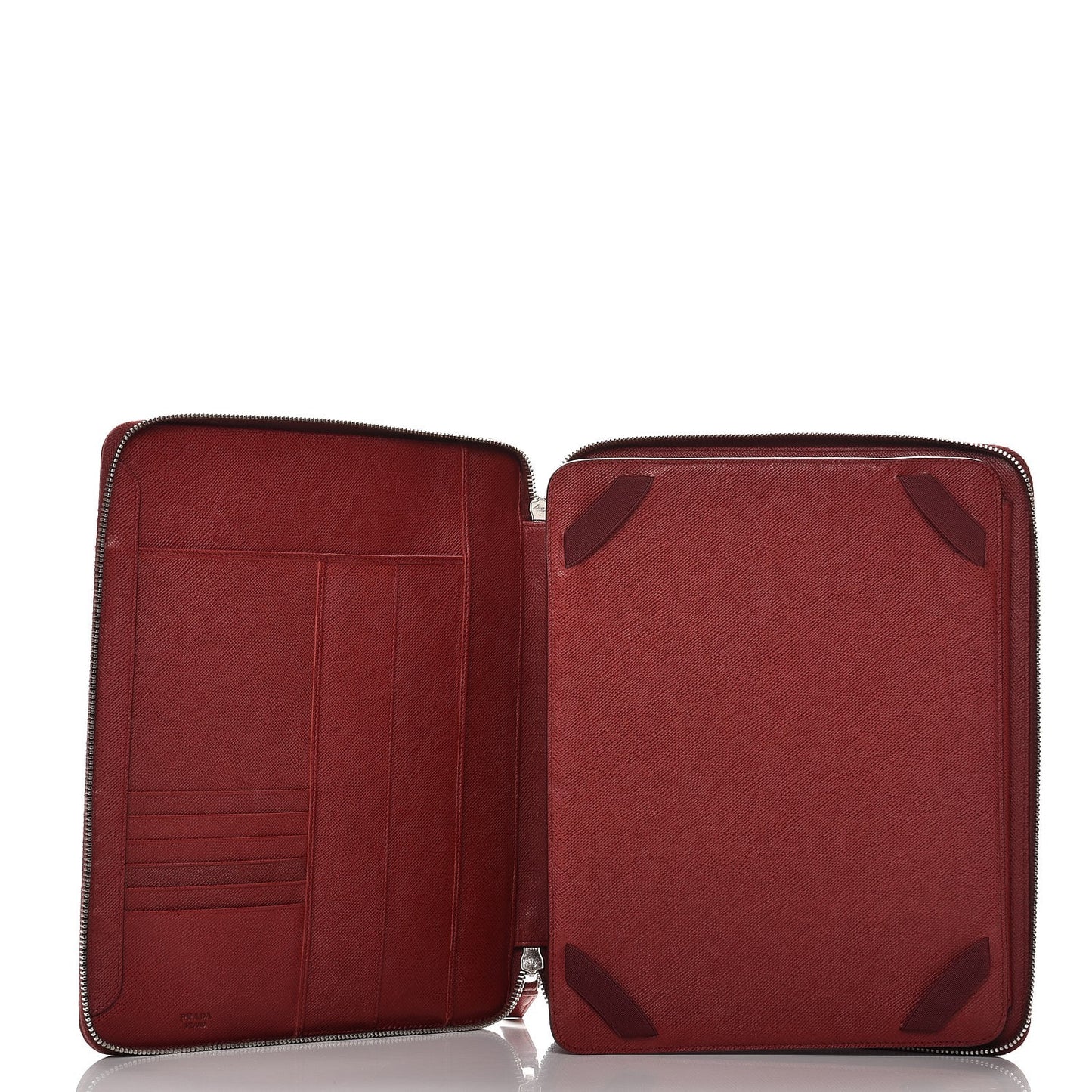 Saffiano Ipad Organizer Case Red