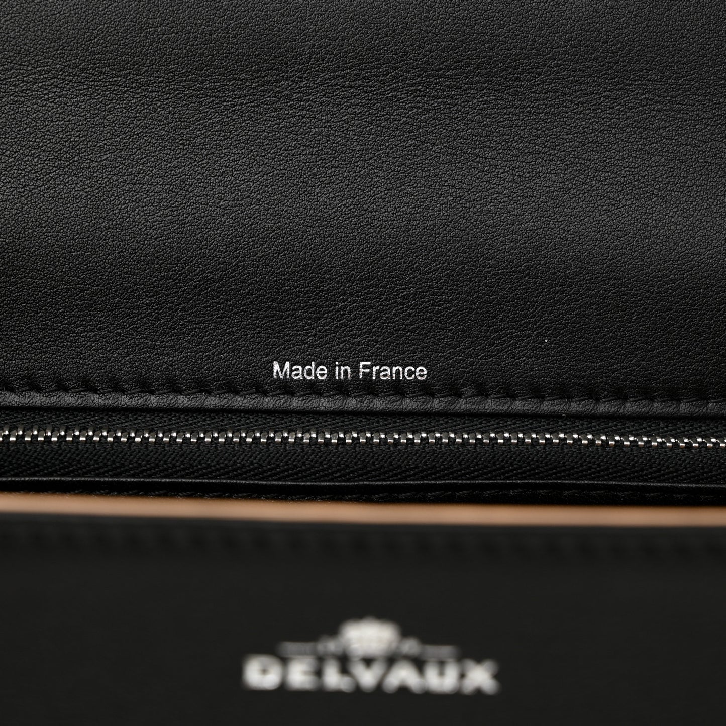 Calfskin MM Tempete Satchel Black