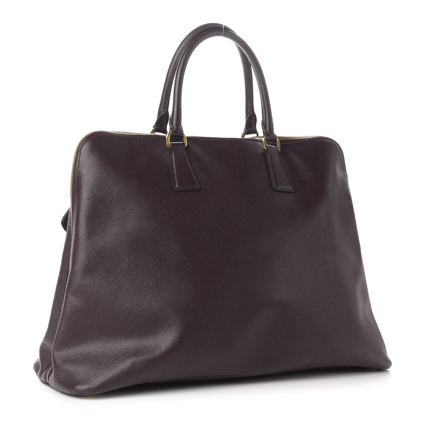 Saffiano Lux Large Promenade Tote Bordeaux