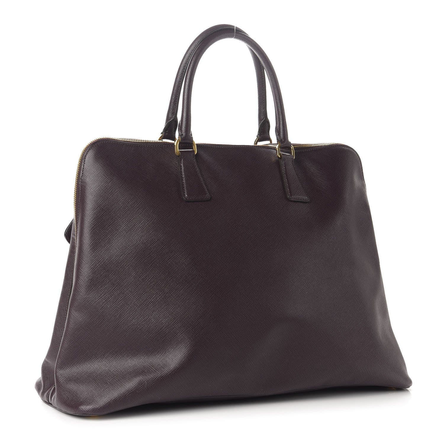 Prada Saffiano Lux Large Promenade Tote Bordeaux 3 of 11