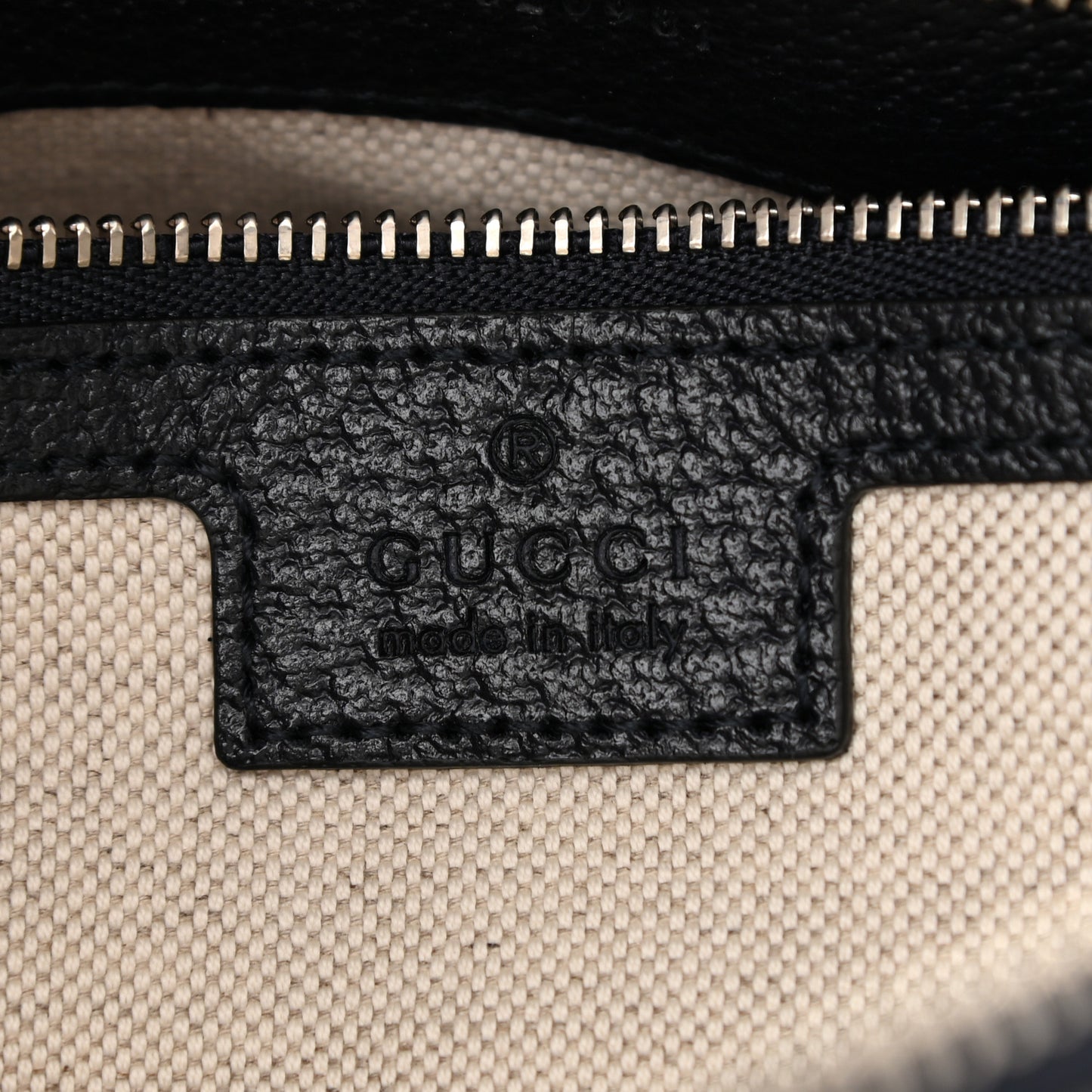 GG Supreme Monogram Textured Dollar Calfskin Small Horsebit 1955 Shoulder Bag Beige Blue
