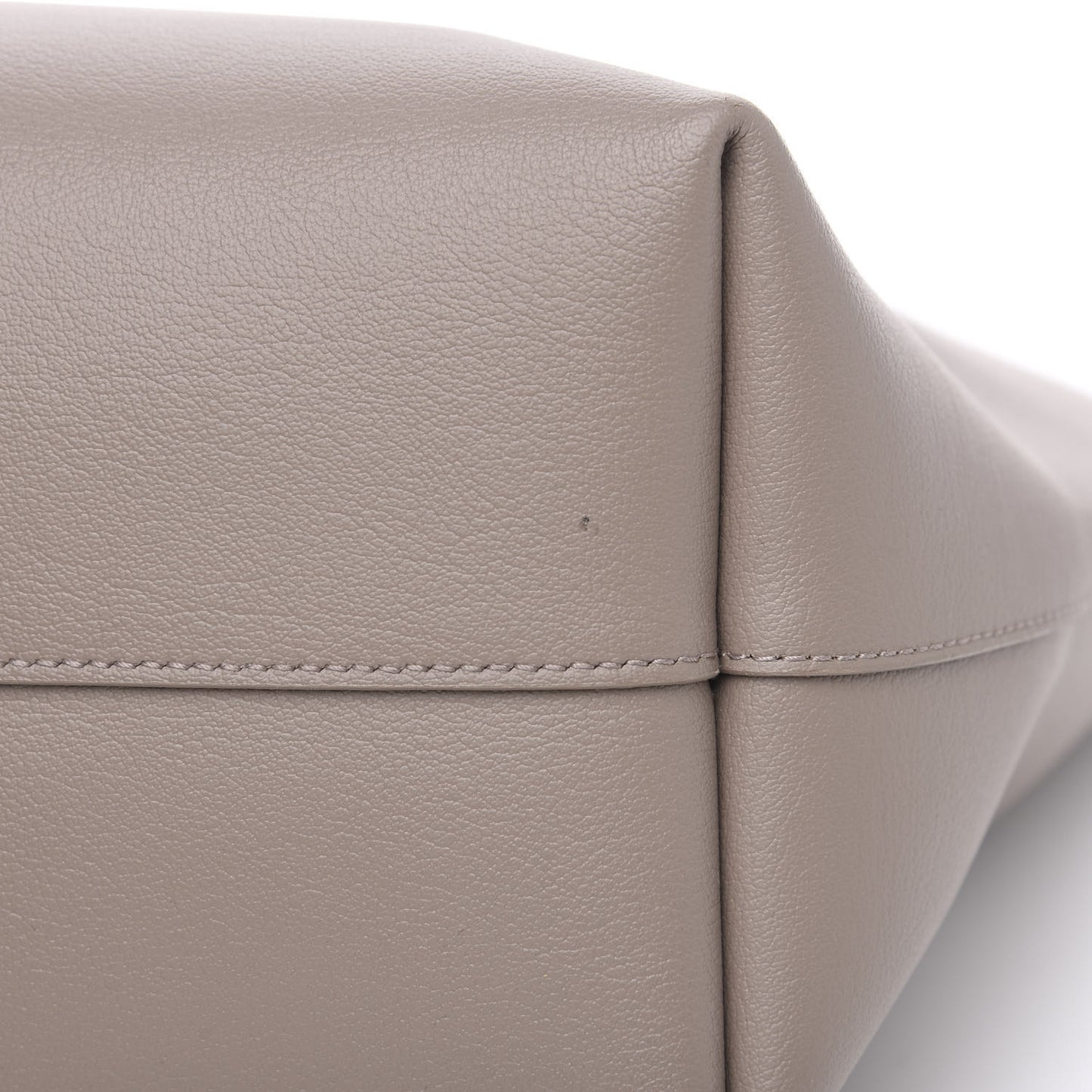 Calfskin Large Shopping Tote Dark Beige