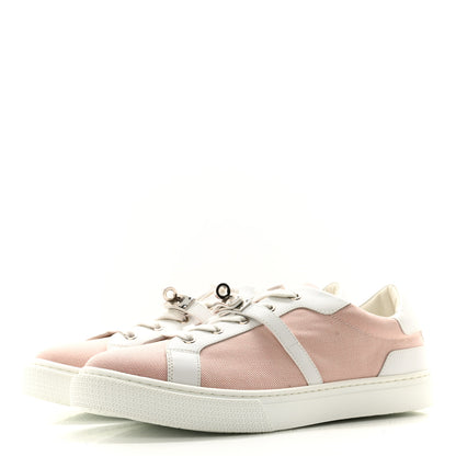Hermes Calfskin Canvas Day Sneakers 41 Framboise White 3 of 8