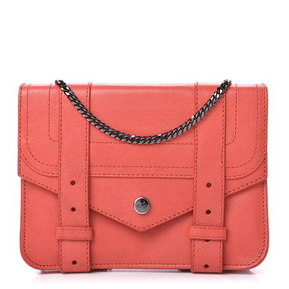 Proenza Schouler Lambskin PS1 Large Chain Wallet Grapefruit 1 of 10