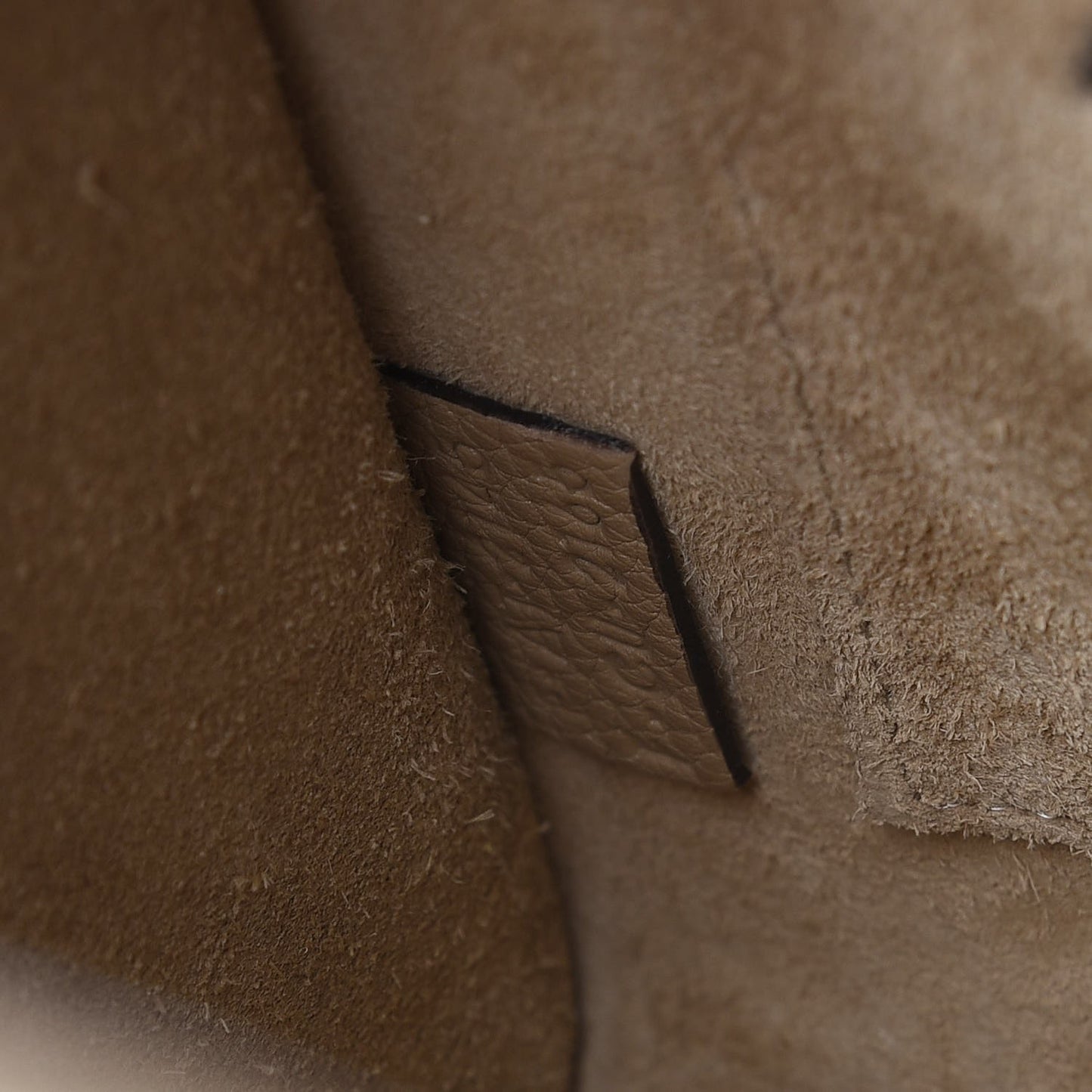 Drummed Calfskin Nano Luggage Dune