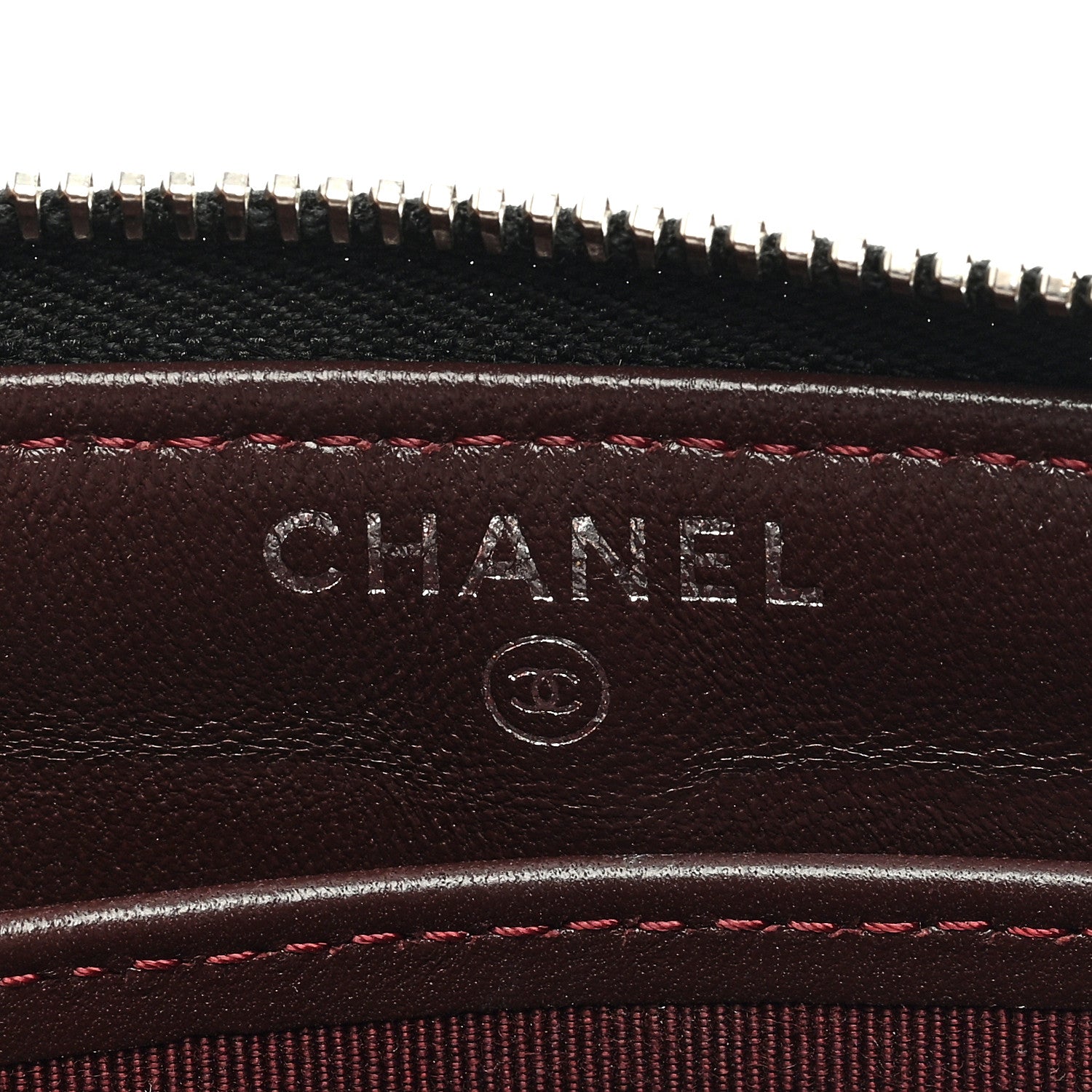 Chanel Lambskin Quilted Zip Pouch Black 6 of 6