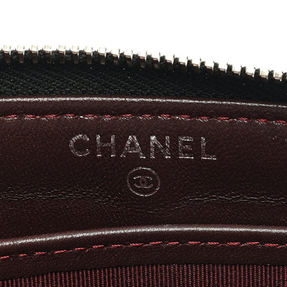 Chanel Lambskin Quilted Zip Pouch Black 6 of 6