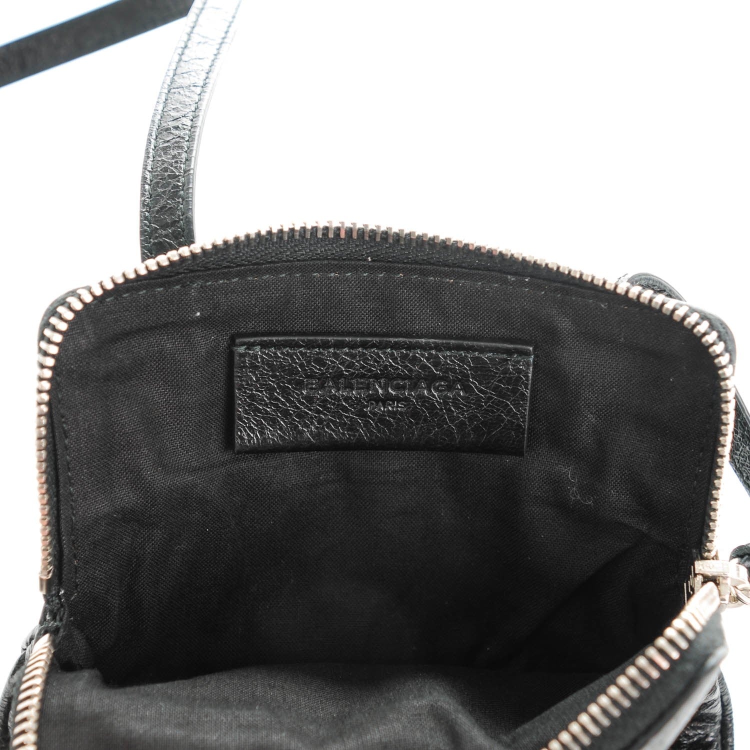 Balenciaga Agneau Classic Hardware Phone Holder Bag Black 6 of 7