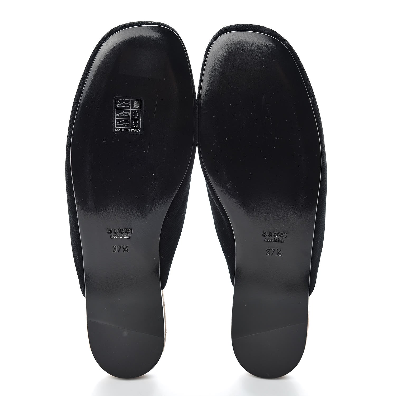 Gucci Velvet Crystal Snake Embroidered Womens Slippers 37.5 Black 8 of 11