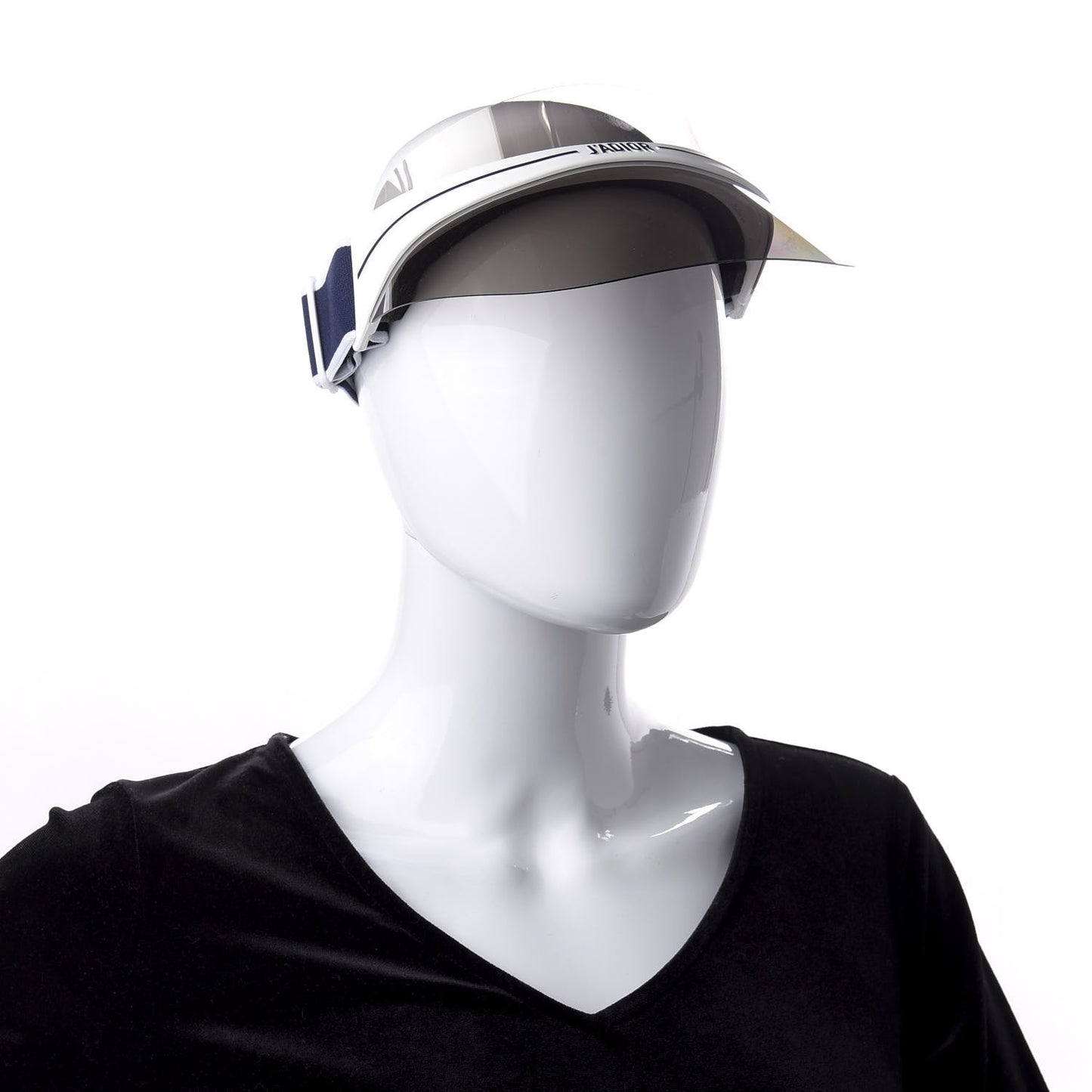 Mirrored DiorClub1 Sun Visor Silver