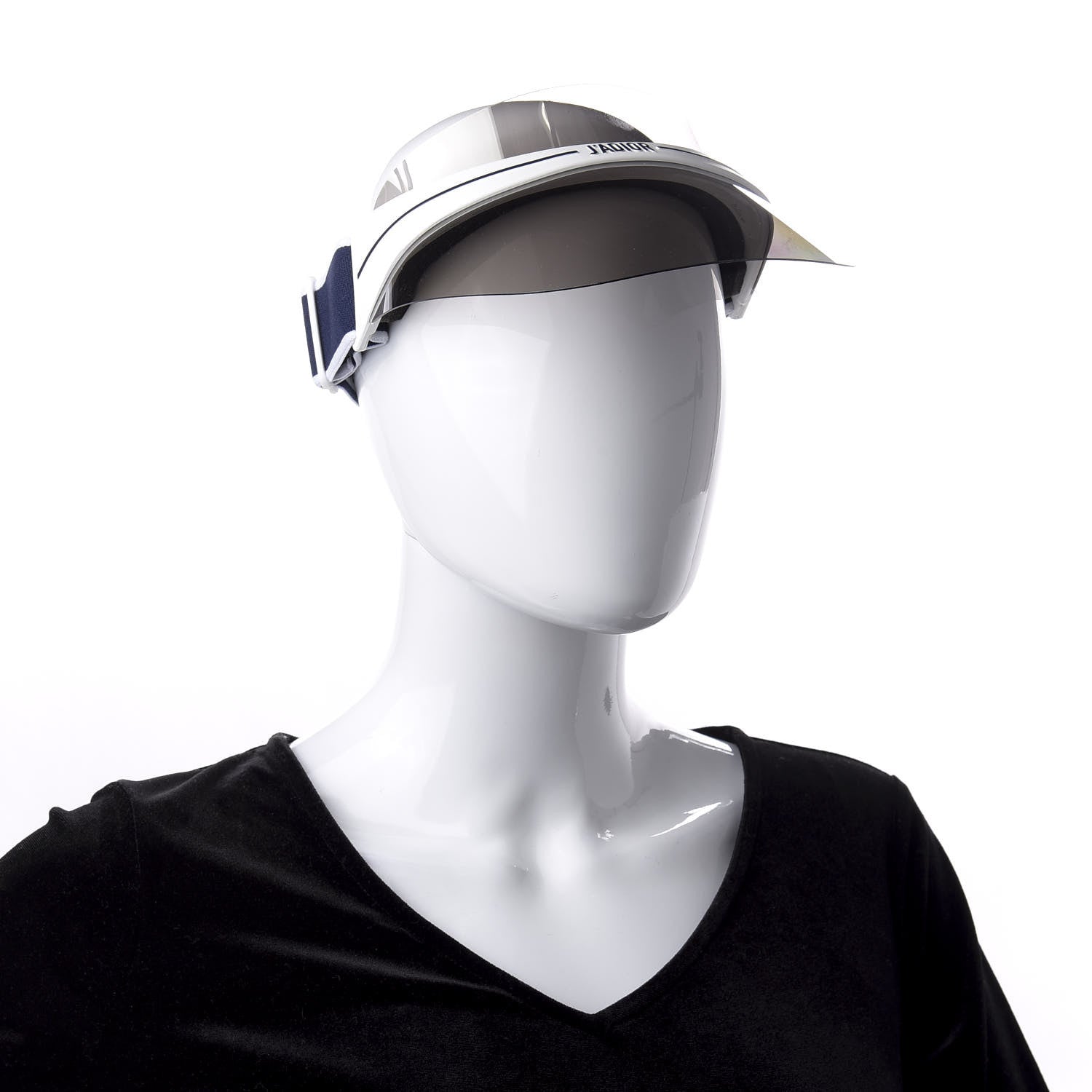 Christian Dior Mirrored DiorClub1 Sun Visor Silver 2 of 8