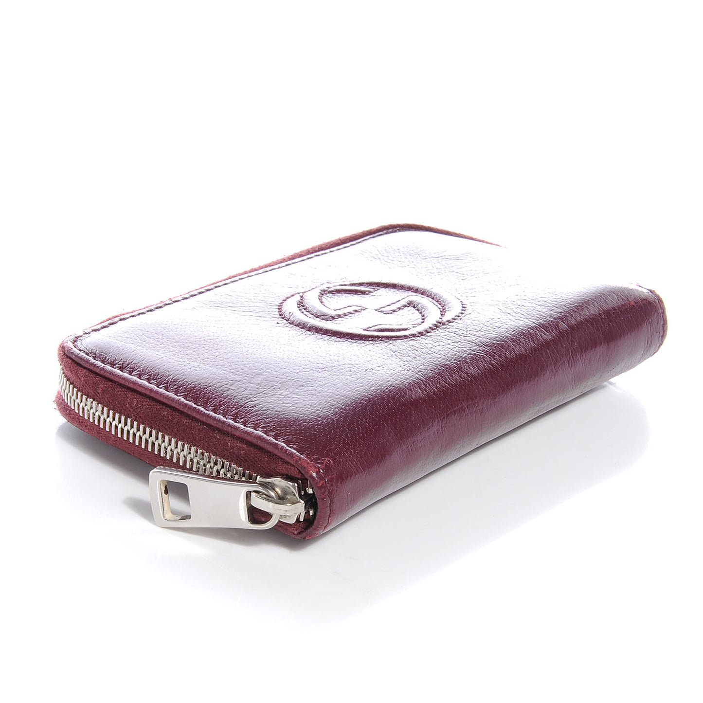 Calfskin Soho Compact Wallet Bordeaux