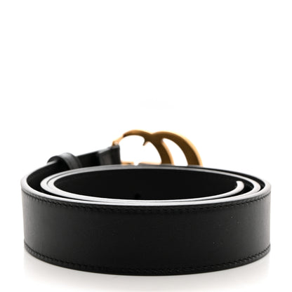 Gucci Calfskin Double G 30mm Belt 80 32 Black 2 of 5