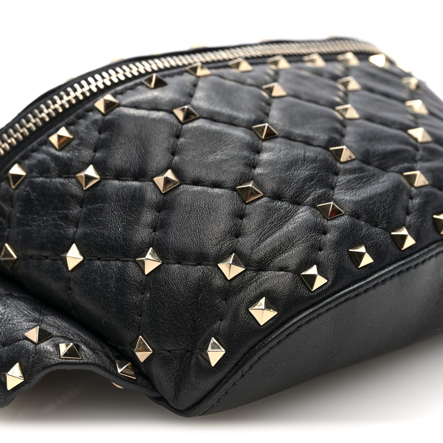 Valentino Garavani Nappa Rockstud Spike Belt Bag 95 Black 8 of 9