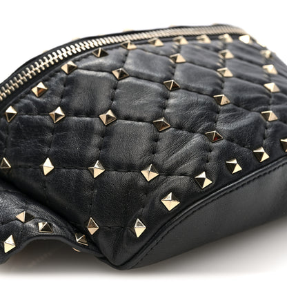 Valentino Garavani Nappa Rockstud Spike Belt Bag 95 Black 8 of 9