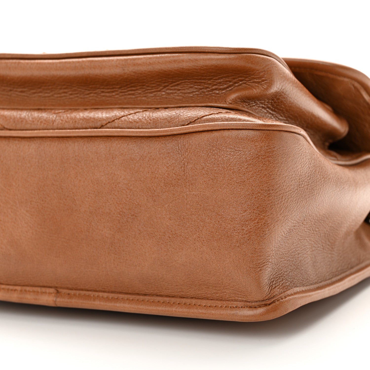 Saint Laurent Crinkled Calfskin Matelasse Monogram Medium Niki Chain Satchel Caramel 10 of 10