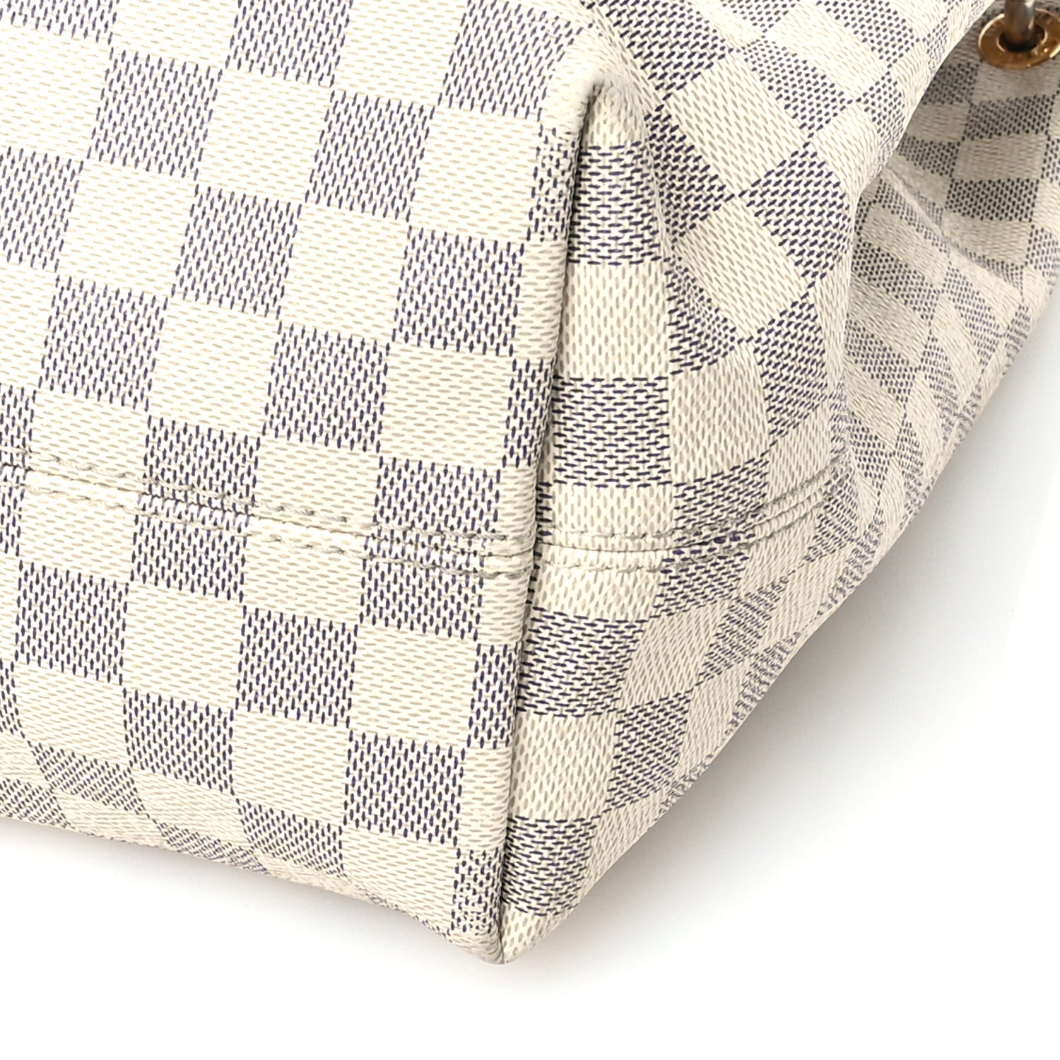Louis Vuitton Damier Azur Graceful MM Rose Ballerine 10 of 13