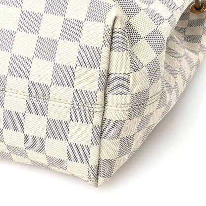 Louis Vuitton Damier Azur Graceful MM Rose Ballerine 10 of 13