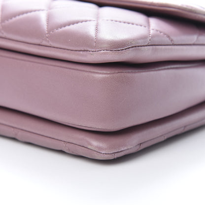 Chanel Lambskin Quilted Small Trendy CC Flap Dual Handle Bag Light Purple 10 of 17