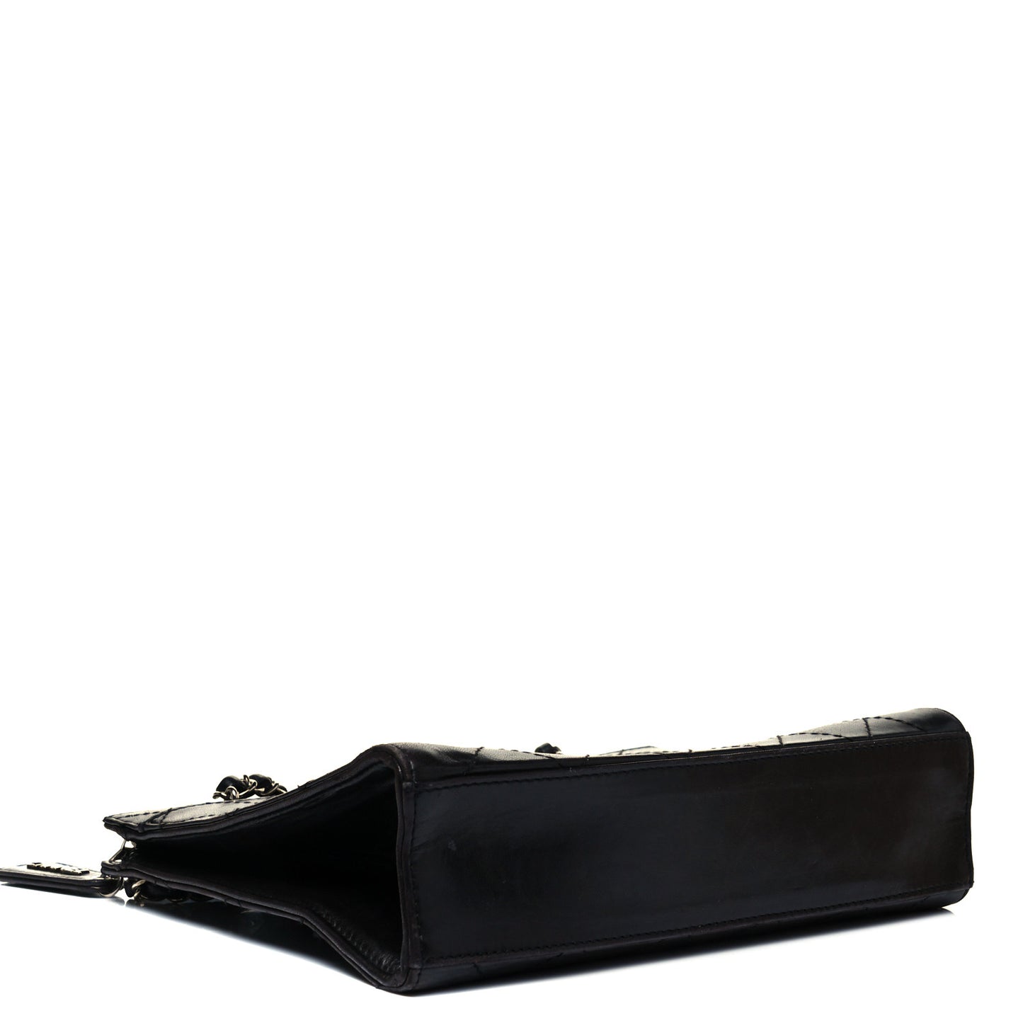 Lambskin Quilted Shoulder Bag Black