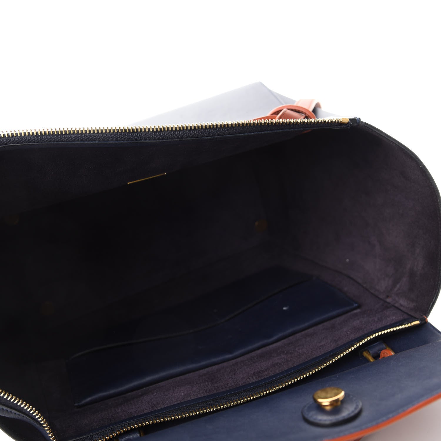 Celine Smooth Calfskin Large Bi-Color Belt Bag Midnight 5 of 12
