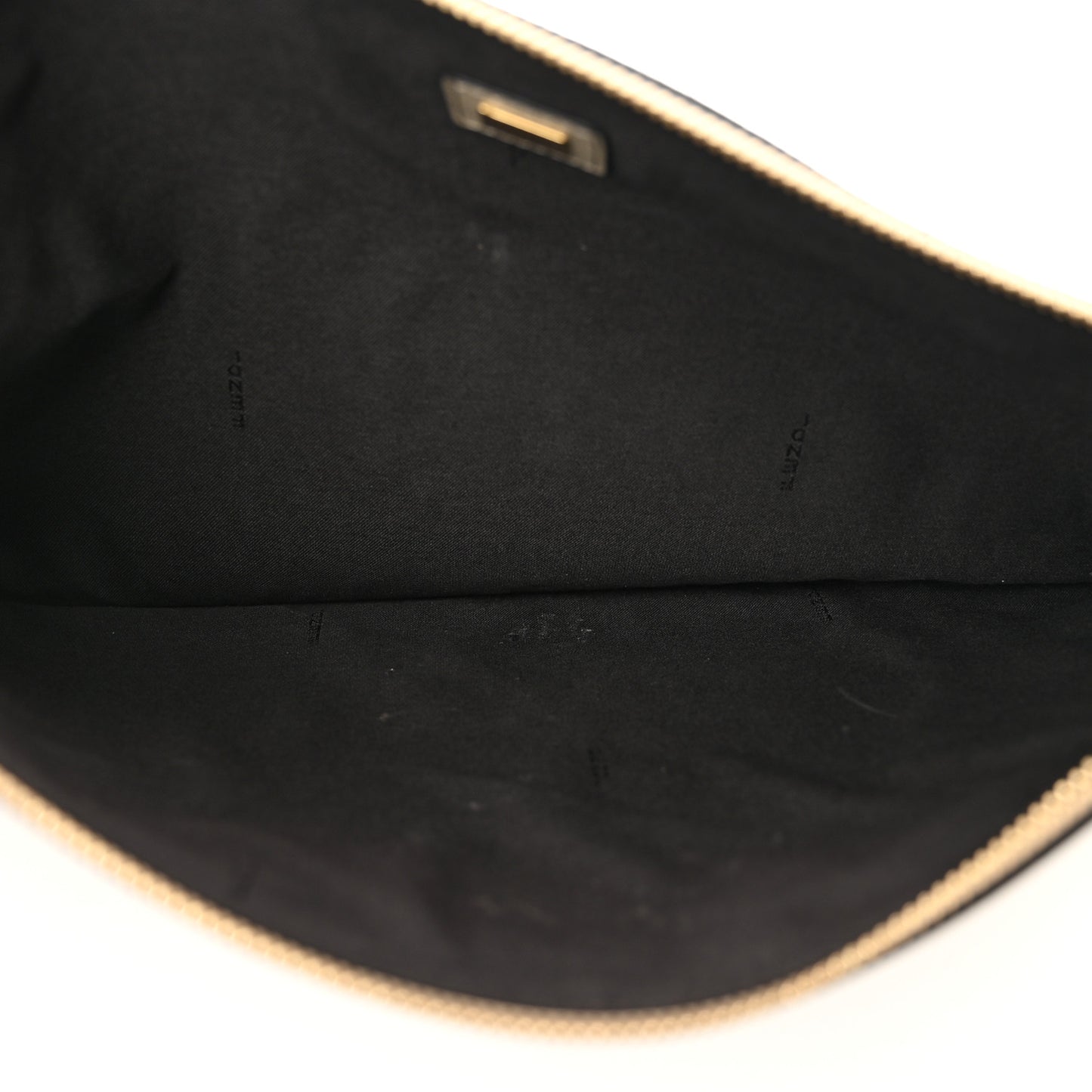 Suede Vitello Grace Micro FF Large Flat Pouch Nude Spring Maya