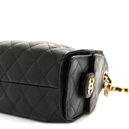 Chanel Caviar Quilted Mini Chanel 25 Handbag Black 10 of 10
