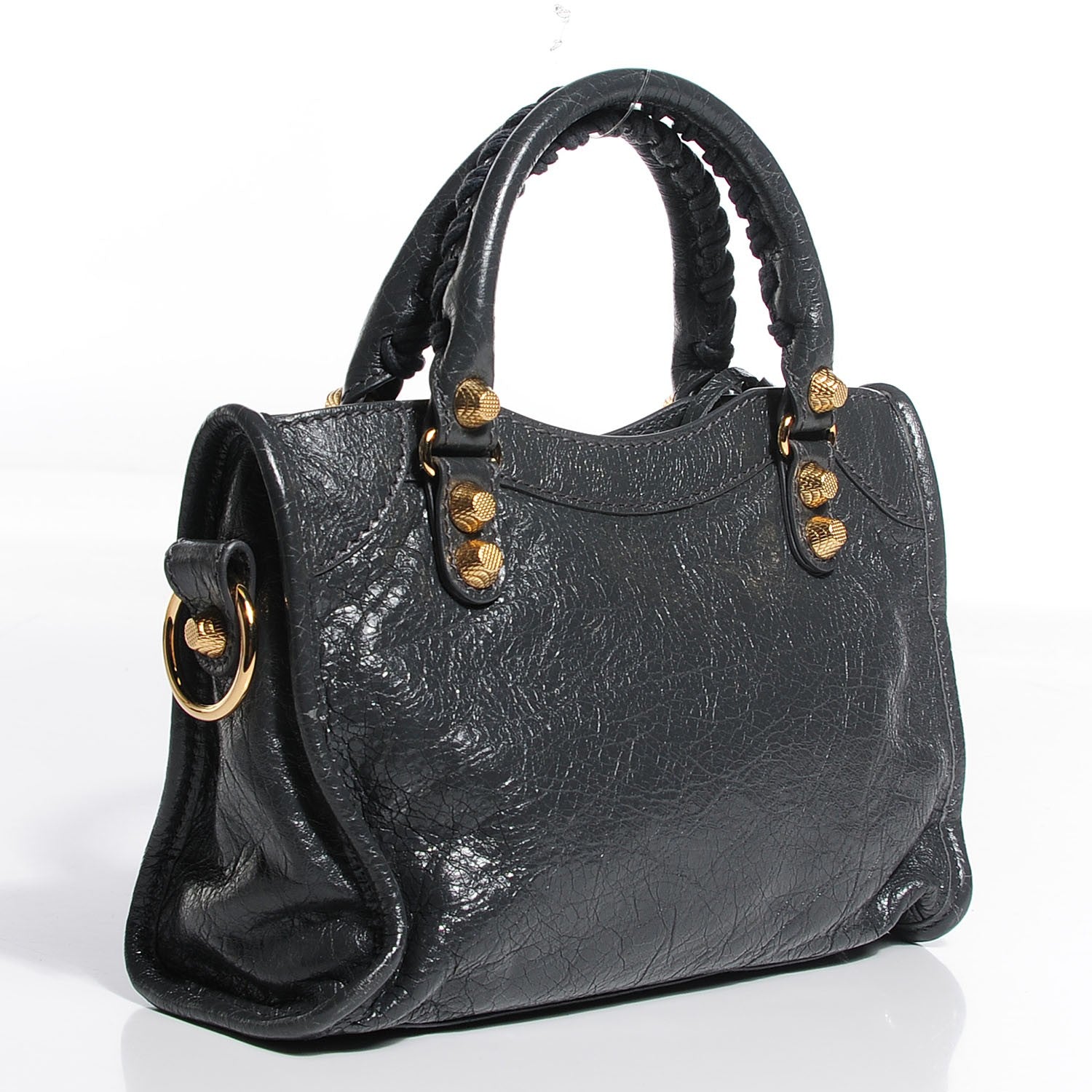 Balenciaga Agneau Giant 12 Gold Hardware Mini City Gris Fossile 3 of 13