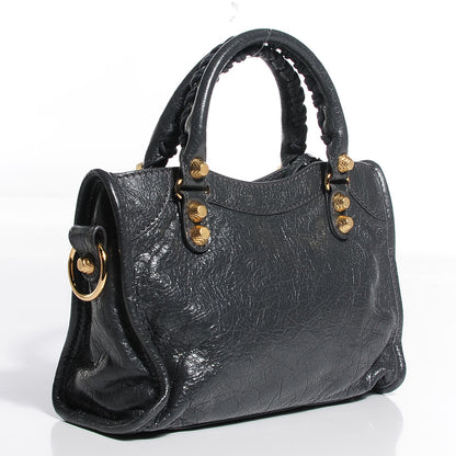 Balenciaga Agneau Giant 12 Gold Hardware Mini City Gris Fossile 3 of 13