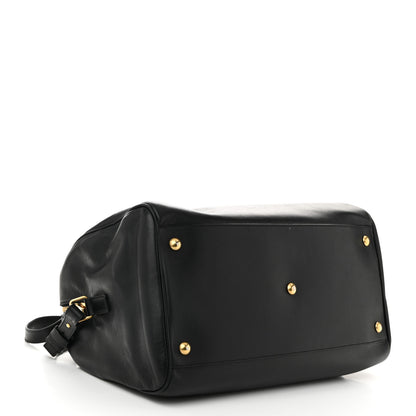 Saint Laurent Calfskin Classic Duffle 12 Black 4 of 12