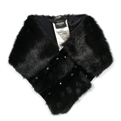 Fendi Fox Fur Stole Black 4 of 4