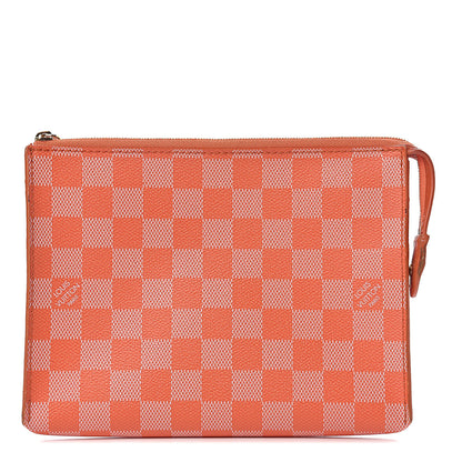 Louis Vuitton Damier Couleurs Element Clutch Piment 1 of 15