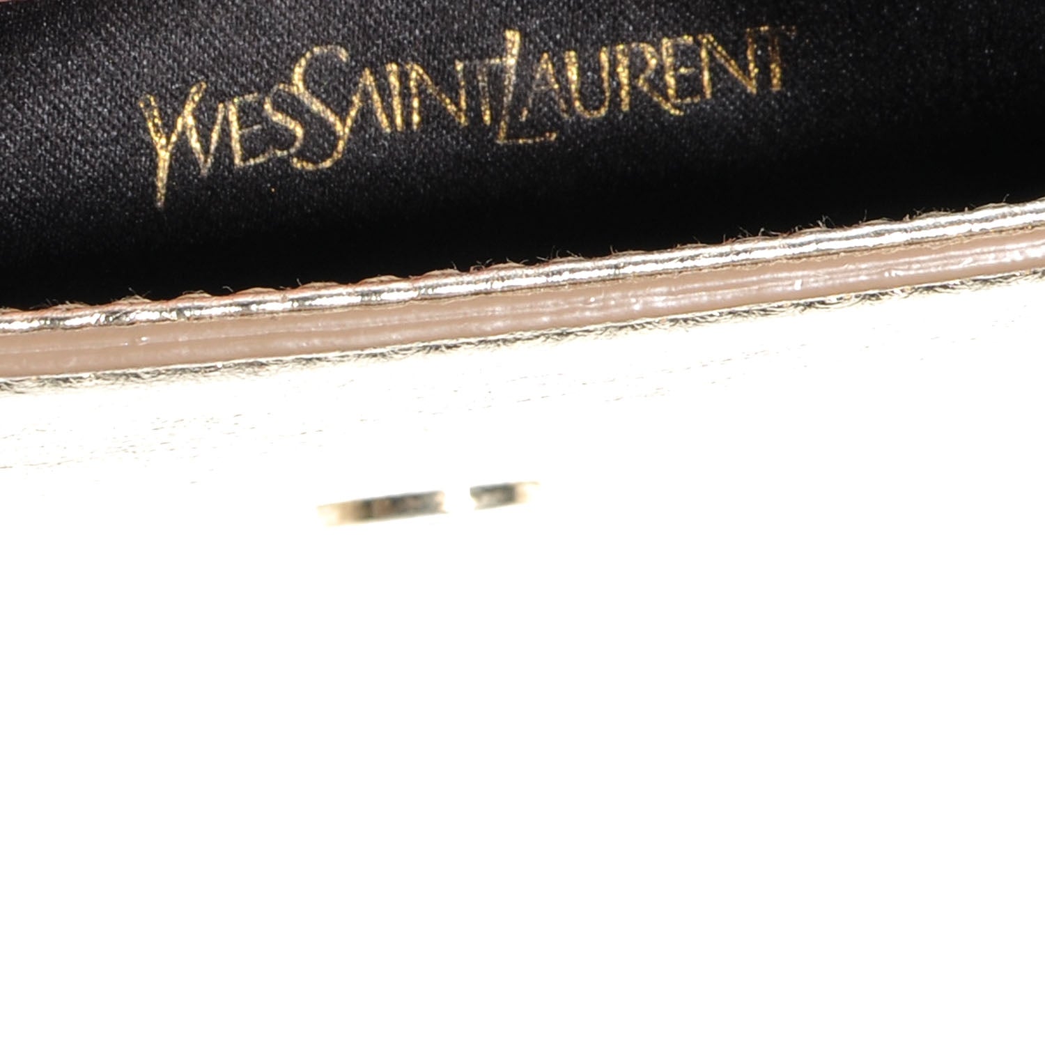 Saint Laurent Leather Belle de Jour Clutch Gold 6 of 7
