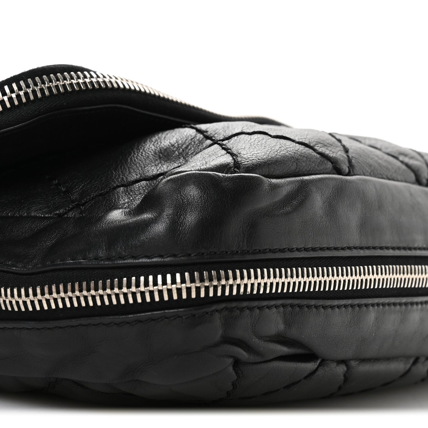 Calfskin Expandable Flap Black Black