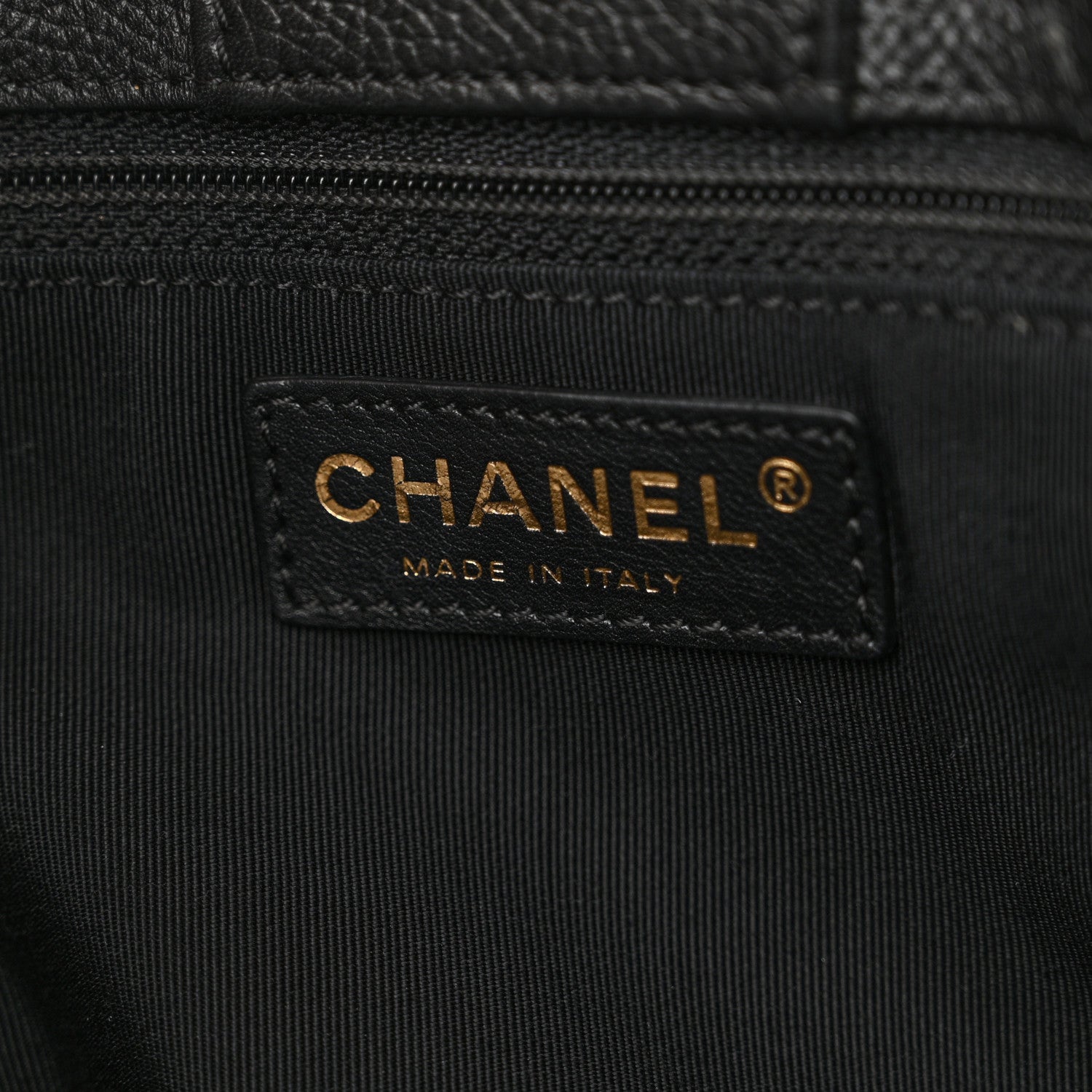 Chanel Calfskin Cerf Executive Shopper Tote Black 7 of 12